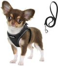 Soft & Breathable Dog Harness with Leash – Escape-Proof, Adjustable Step-In Vest for Small Pets