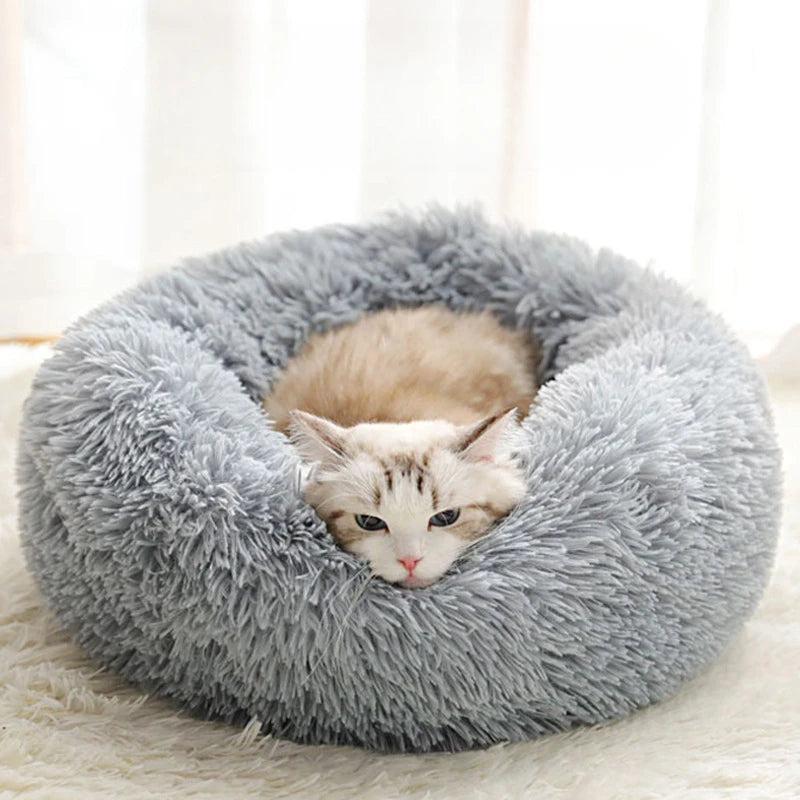 All-Season Plush Pet Nest – Warm, Breathable & Washable Round Bed