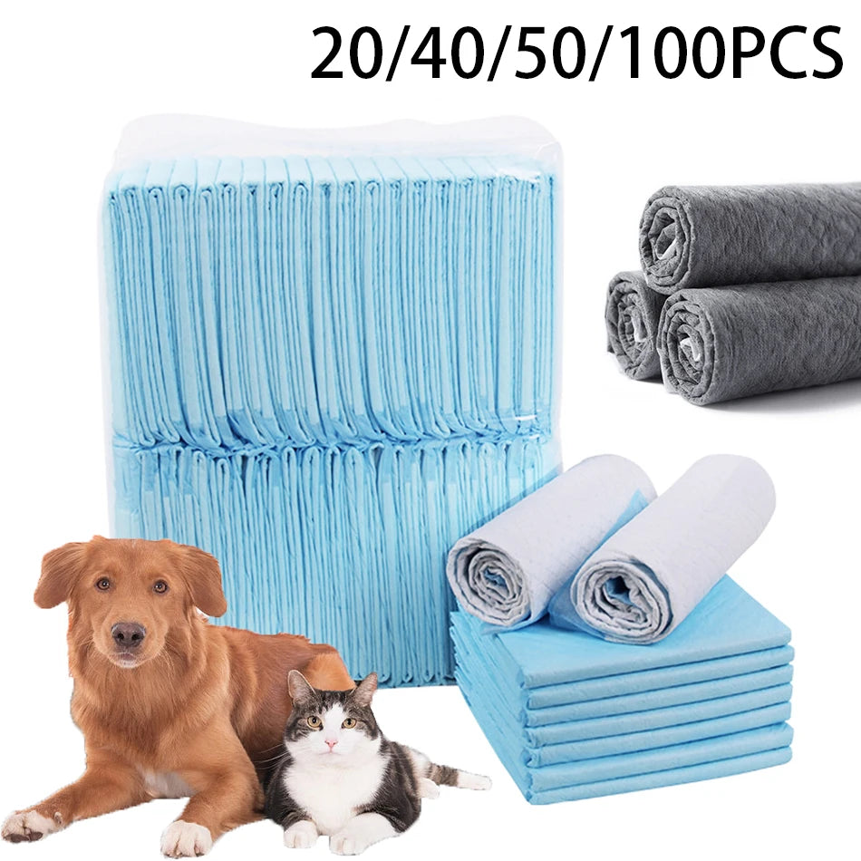 Super Absorbent Pet Diapers & Training Pee Pads – Disposable Puppy Potty Pads for Cats and Dogs