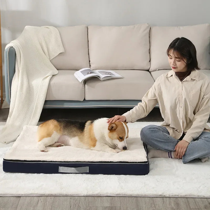 Luxurious Plush Memory Foam Pet Bed