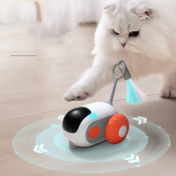 Smart Electric Cat Toy – Remote Control Sports Car with Teaser Stick