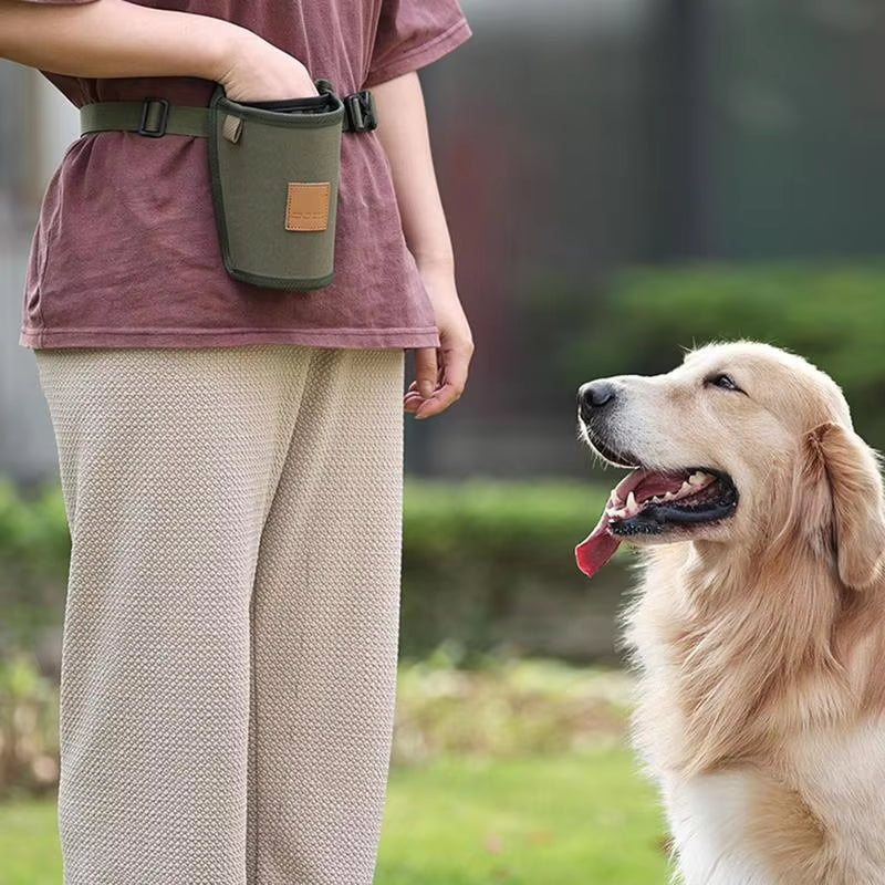 Portable Dog Treat Bag – Large-Capacity Waist Pouch for Puppy Training & Rewards