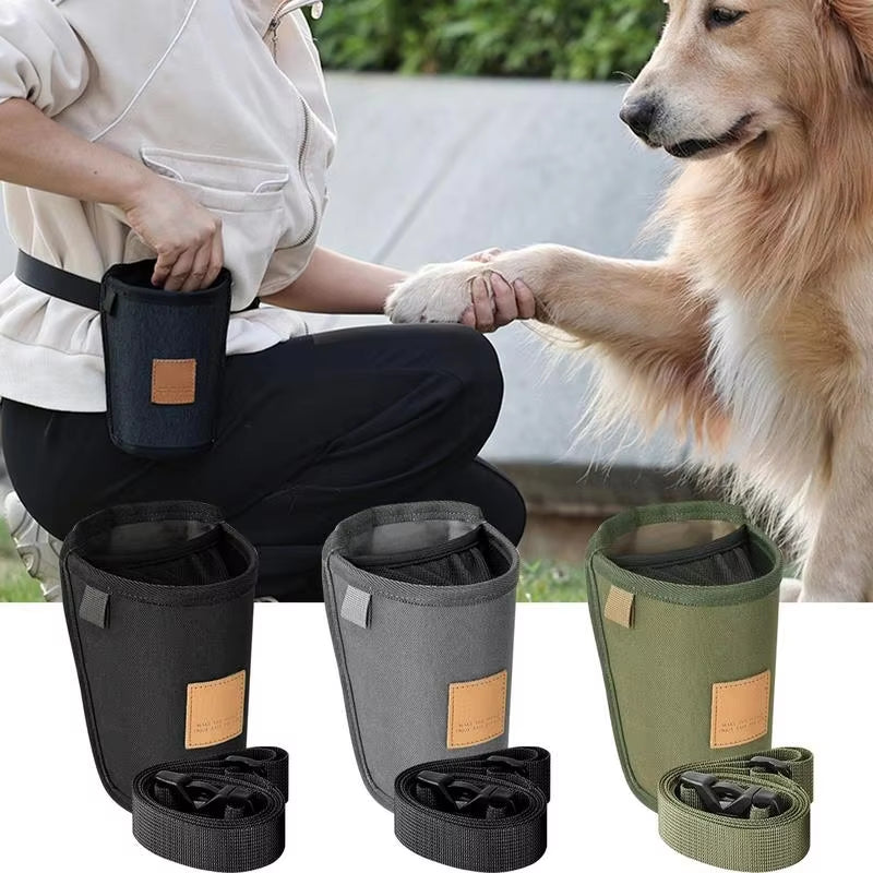 Portable Dog Treat Bag – Large-Capacity Waist Pouch for Puppy Training & Rewards